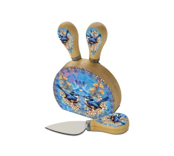 Magnetic Cheese Knife Block – (Royal Wrens)