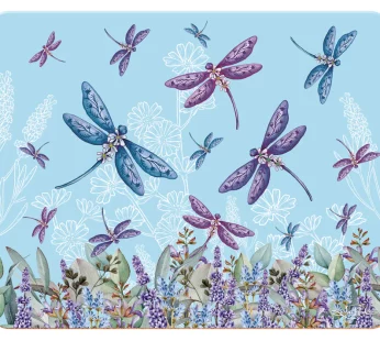 Set of 6 Placemats – (Lavender Dragonflies)
