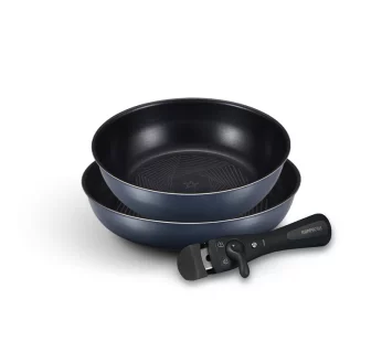 Happycall Freehands Spica Cookware Set with Detachable Handle – 26cm & 28cm – 3-Piece