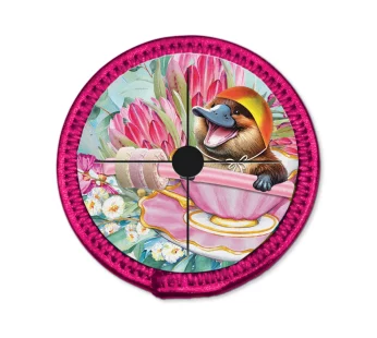 Neoprene Wine Glass Coaster – (Lifesaver Platypus)